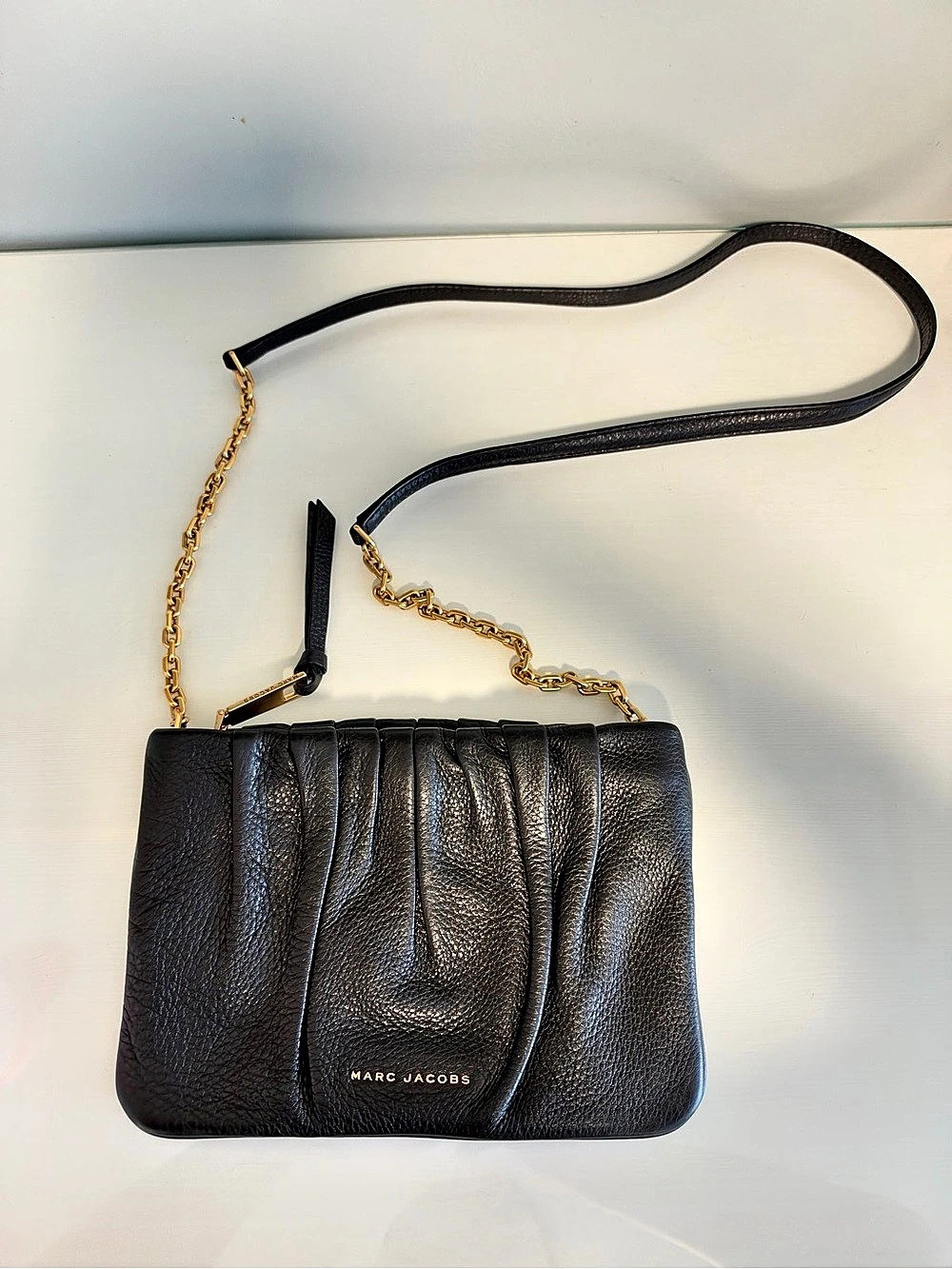 Marc Jacobs Black Leather Crossbody Bag